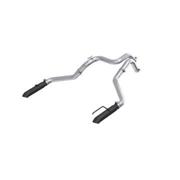 MBRP 24-25 Ford Ranger Raptor 3.0L 3in Dual Rear Turn-Down Axle Back Exhaust - Armor BLK Tips