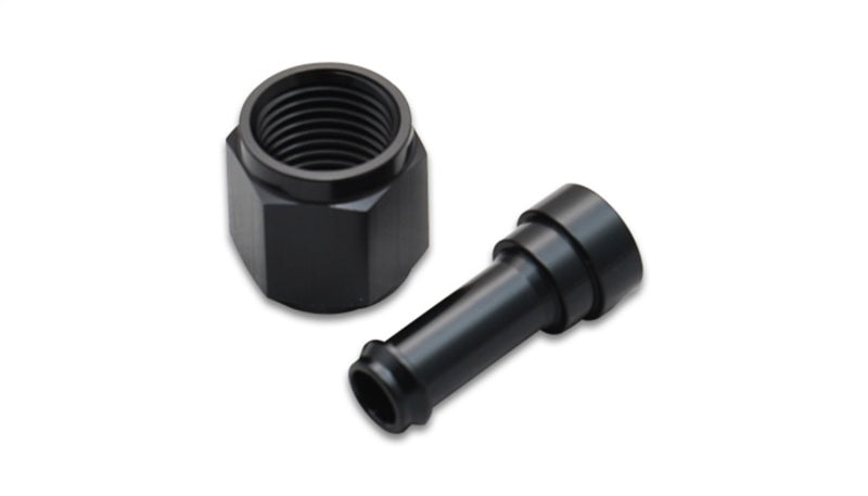 Female AN to Hose Barb Straight Adapter, AN Size: -6; Barb Size: 5/16"