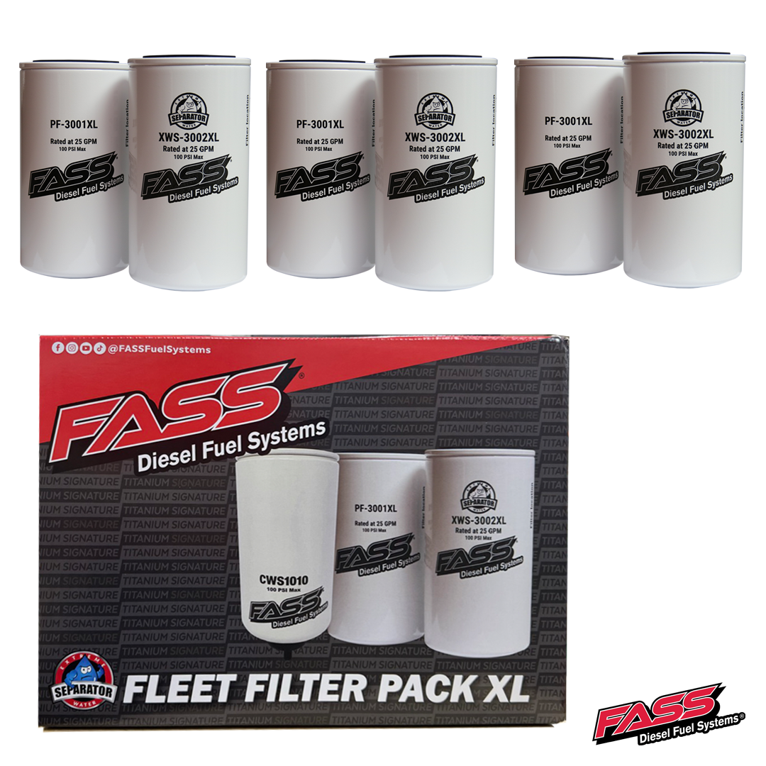 FASS Replacement Filter Pack 3 of XWS-3002 and 3 of PF-3001 XL FLEET FILTER PACK XL