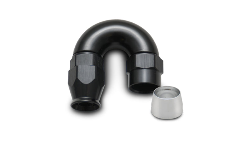 180 Degree High Flow Hose End Fitting for PTFE Lined Hose, -8AN