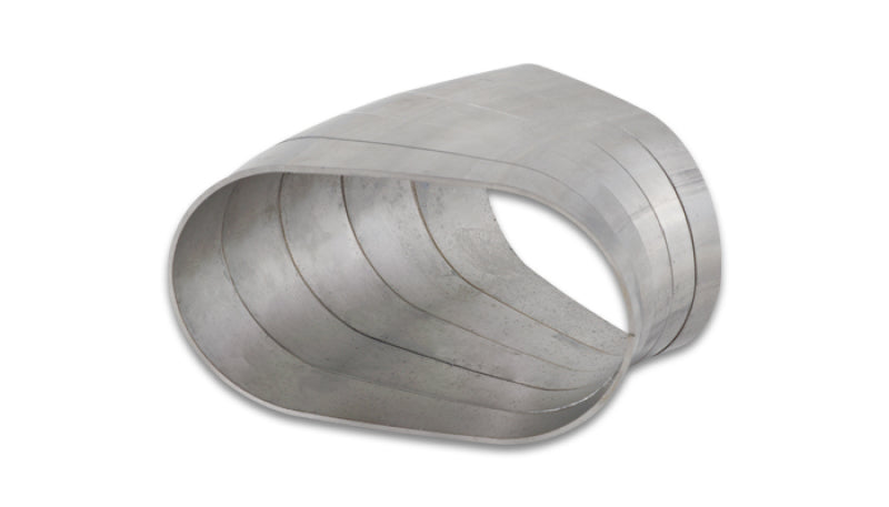 45 Degree Horizontal Plane Oval Pie Cuts, Nominal Tube Size: 3.50"