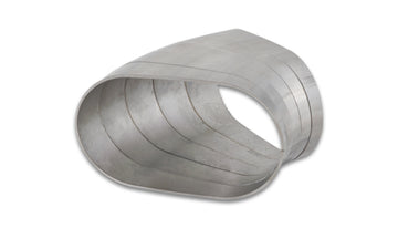 45 Degree Horizontal Plane Oval Pie Cuts, Nominal Tube Size: 3.50"