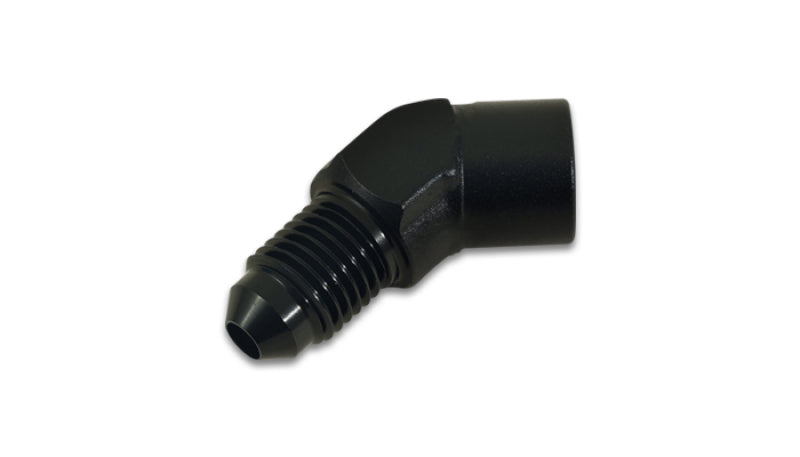 45 Degree Male AN to Female NPT Adapter, AN Size: -4; NPT Size: 1/8"