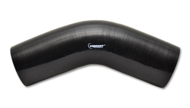 45 Degree Elbow, 5.00" I.D. x 4.00" Leg Length - Black