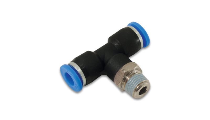 Male Tee Fitting, Tube O.D. Size: 5/32"; Male Thread Size: 1/8" NPT
