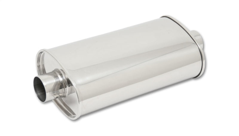 STREETPOWER Oval Muffler, 4" inlet/outlet (Center-Center)