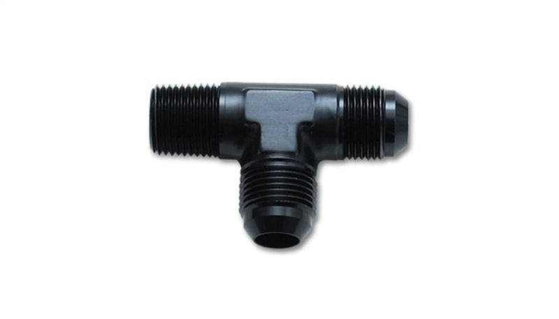 Male Flare Tee with Pipe On Run Tee Adapter Fitting; Size: -3AN x 1/8" NPT