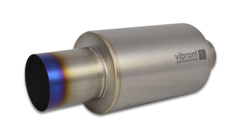 Muffler with Straight Cut Burnt Tip, 3.50" Inlet