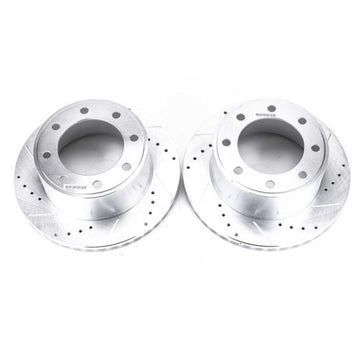 Power Stop 05-2012 Ford F-350 Super Duty Rear Drilled & Slotted Rotor - Pair