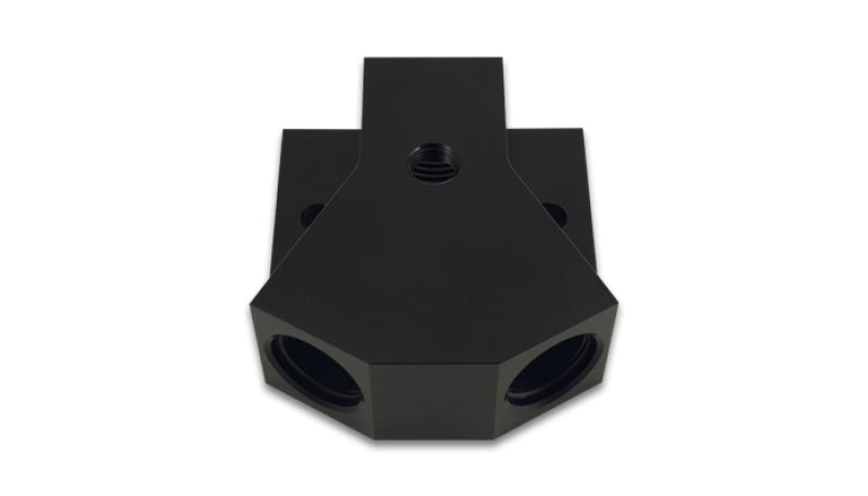 Y-Block Adapter with 1/8" NPT Port, Single Size: -8 ORB, Dual Size: -8 ORB