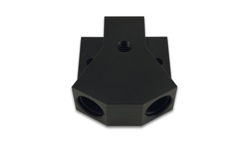 Y-Block Adapter with 1/8" NPT Port, Single Size: -10 ORB, Dual Size: -8 ORB