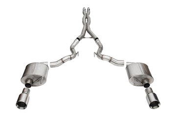 Corsa 24-25 Ford Mustang GT Xtreme 3in Cat-Back Dual Rear Exhaust w/4.5in Straight-Cut Polish Tips