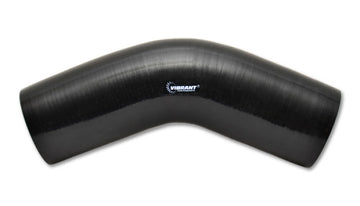45 Degree Elbow, 1.625" I.D. x 5.00" Leg Length - Black