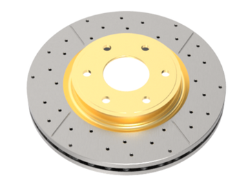 DBA 99+ Chevrolet Silverado Front Cross Drilled & Slotted Street Series Rotor