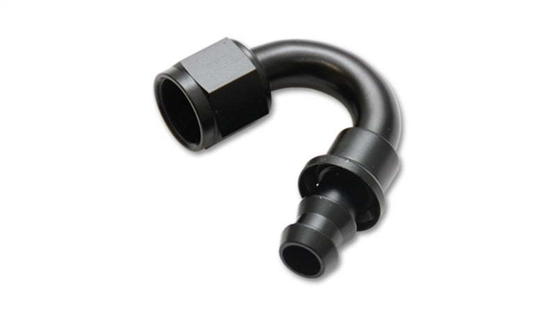 Push-On 150 Degree Hose End Elbow Fitting:  Size: -6AN