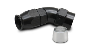 45 Degree High Flow Hose End Fitting for PTFE Lined Hose, -12AN