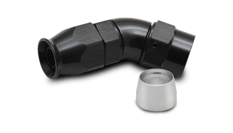 45 Degree High Flow Hose End Fitting for PTFE Lined Hose, -10AN