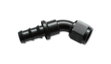 Push-On 45 Degree Hose End Elbow Fitting;  Size: -4AN