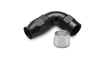 90 Degree High Flow Hose End Fitting for PTFE Lined Hose, -4AN
