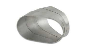 45 Degree Horizontal Plane Oval Pie Cuts, Nominal Tube Size: 3.50"