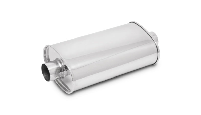 STREETPOWER Oval Muffler, 2.00" inlet/outlet (Center-Center)