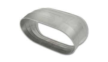 45 Degree Vertical Plane Oval Pie Cuts, Nominal Tube Size: 3"