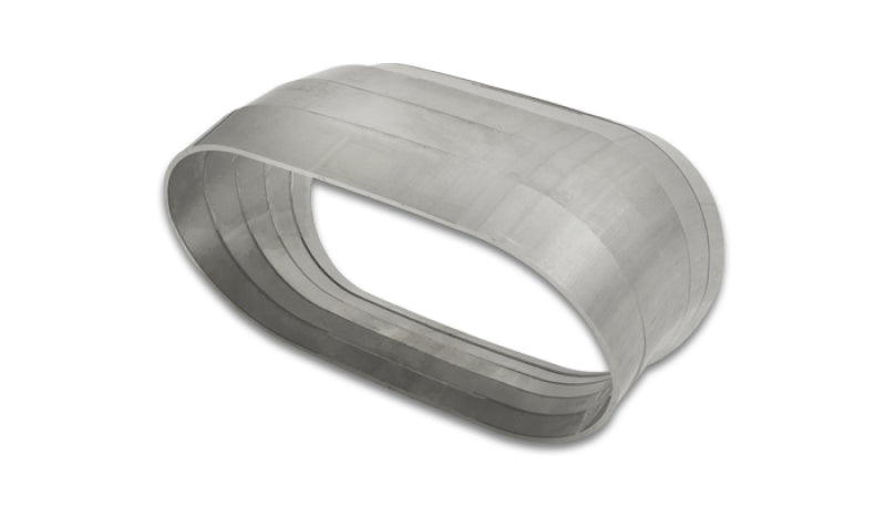 45 Degree Vertical Plane Oval Pie Cuts, Nominal Tube Size: 3.50"