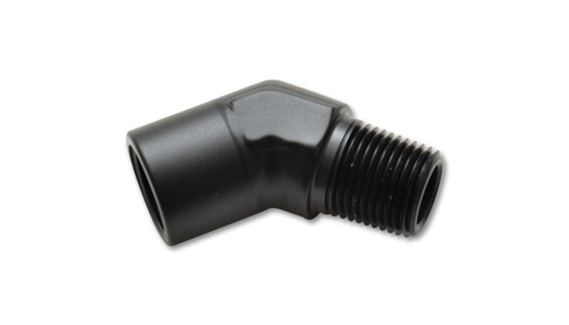 45 Degree Female to Male Pipe Adapter Fitting; Size: 1/4" NPT