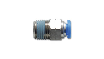 Male Straight Fitting, for 1/4" O.D. Tubing (3/8" NPT Thread)