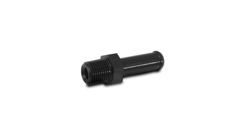 Male NPT to Hose Barb Straight Adapter Fitting; NPT Size: 1/8";  Hose Size: 3/16"