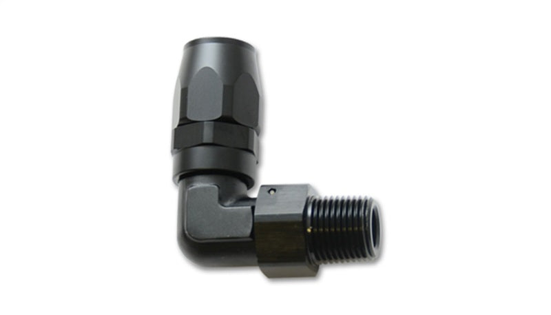 Male Hose End Fitting, 90 Degree;  Size: -12AN;  Pipe Thread:  1/2" NPT