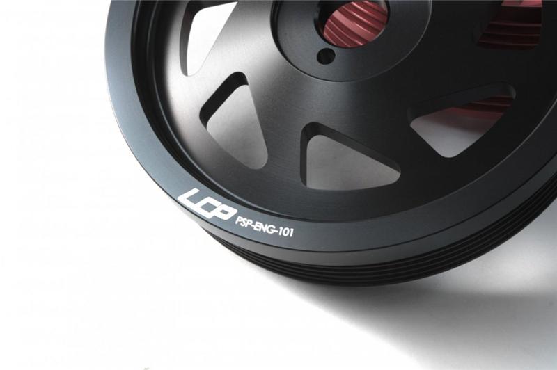 PERRIN 15-18 Subaru WRX / 13-20 BRZ / 14-18 FXT / 13-16 Crosstrek Lightened Crank Pulley - Black