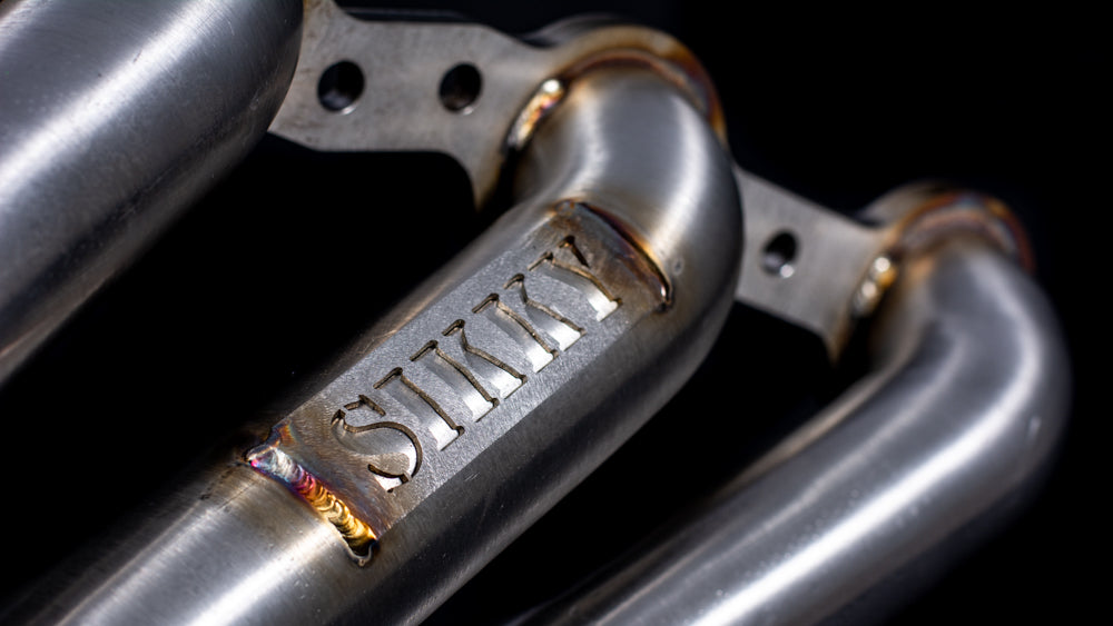 GM X-Body LS Swap Headers Stainless Steel Long Tube 1 7/8" Primaries with 3" Merge Collector and Complete V-band Clamp Assembly (Gaskets and Hardware Included)