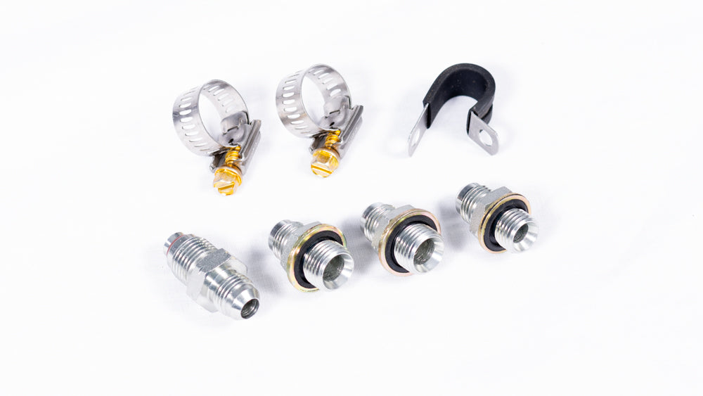 E30 / E36 High Pressure Power Steering Line for LS3 / bottom port PS pumps - LS3 Pump Only