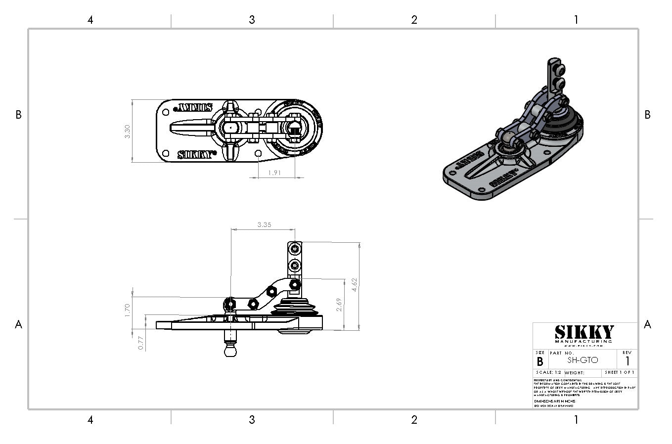 Pontiac GTO T-56 Factory Upgrade Short Throw Shifter