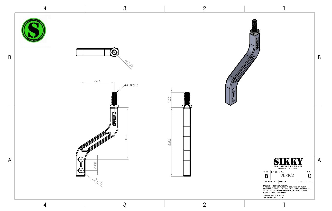 Kinked Upper Shifter Rod