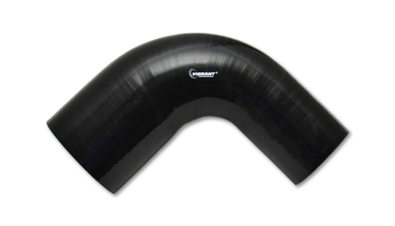 90 Degree Reducer Elbow, 3.25" I.D. x 3.00" I.D. x 4.00" Leg Length - Black
