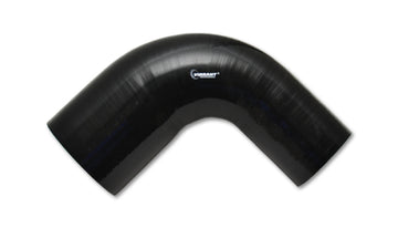 90 Degree Reducer Elbow, 3.50" I.D. x 3.25" I.D. x 4.00" Leg Length - Black