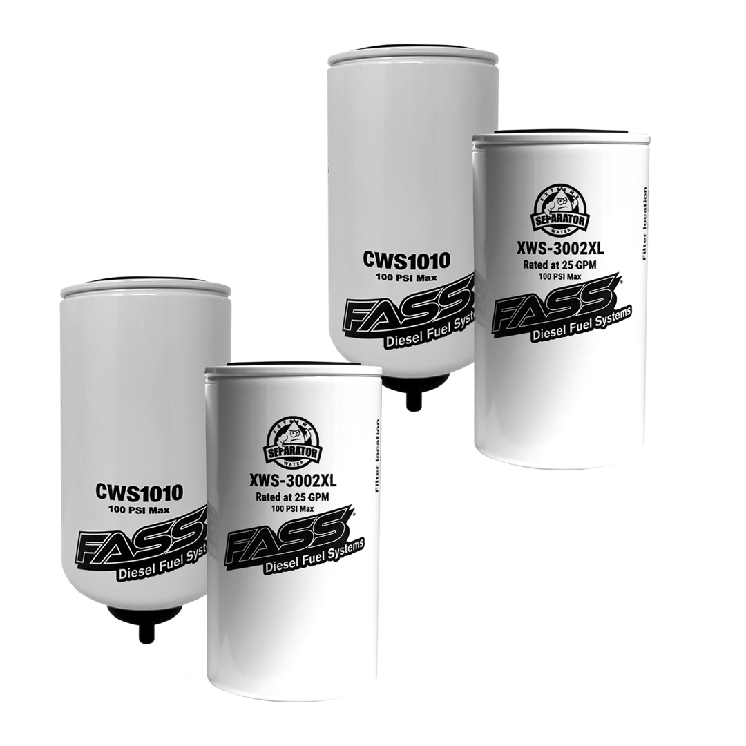 FASS Drop-In Fleet Filter Pack Contains (2) XWS3002XL & (2) CWS1010