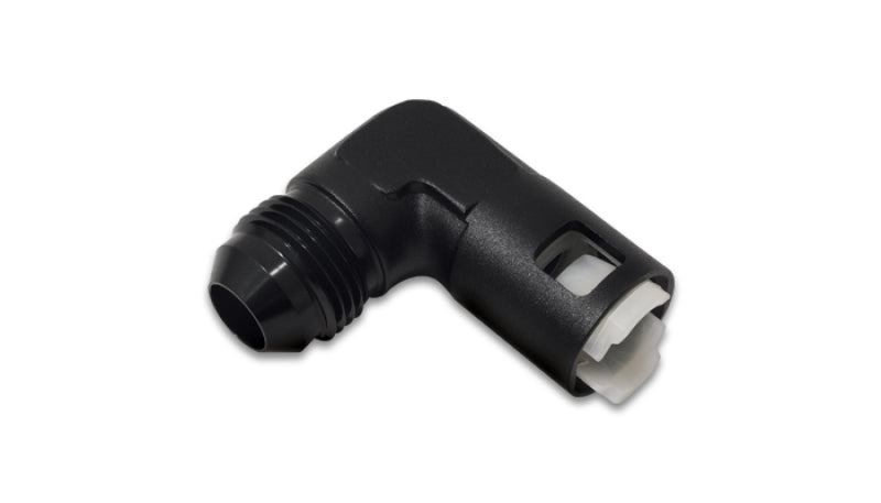 90 Degree Male AN Quick Disconnect EFI Adapter, AN Size: -6; EFI Line Size: 5/16"