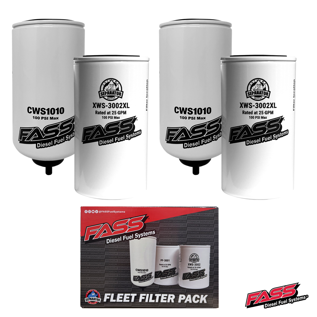 FASS Drop-In Fleet Filter Pack Contains (2) XWS3002XL & (2) CWS1010