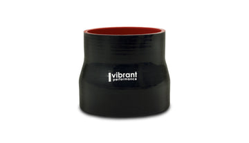 Reducer Coupler, 3.50" I.D. x 4.25" I.D. x 4.50" Long - Black