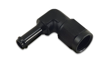 Female AN to Hose Barb 90 Degree Adapter, AN Size: -8; Barb Size: 3/8"