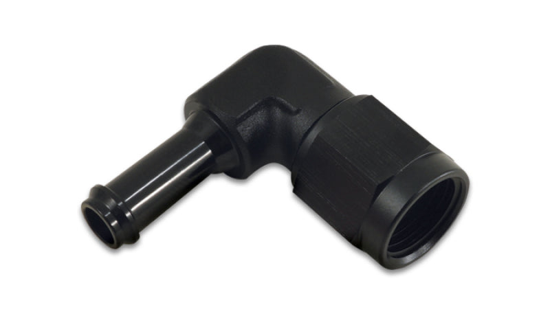 Female AN to Hose Barb 90 Degree Adapter, AN Size: -8; Barb Size: 1/2"