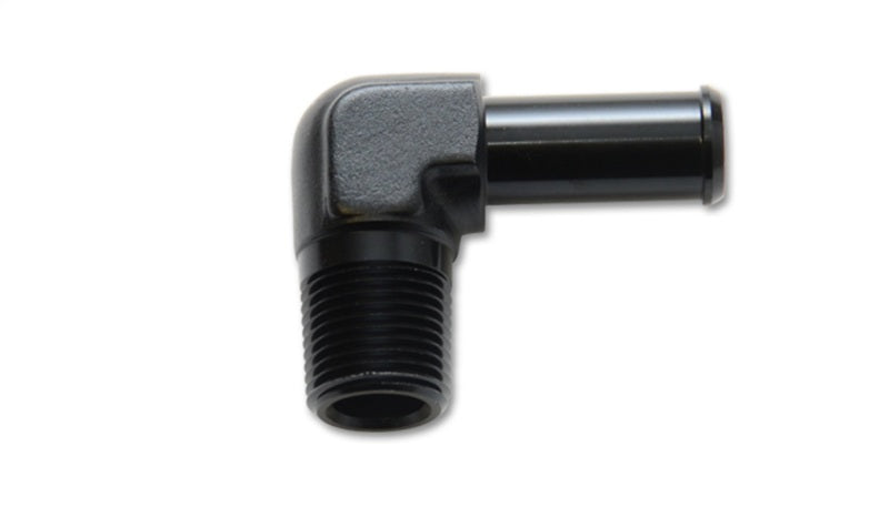 Male NPT to Hose Barb Adapter, 90 Degree;  NPT Size: 1/2"  Hose Size: 5/8"