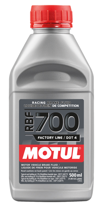 Motul 1/2L Brake Fluid RBF 700 - Racing DOT 4