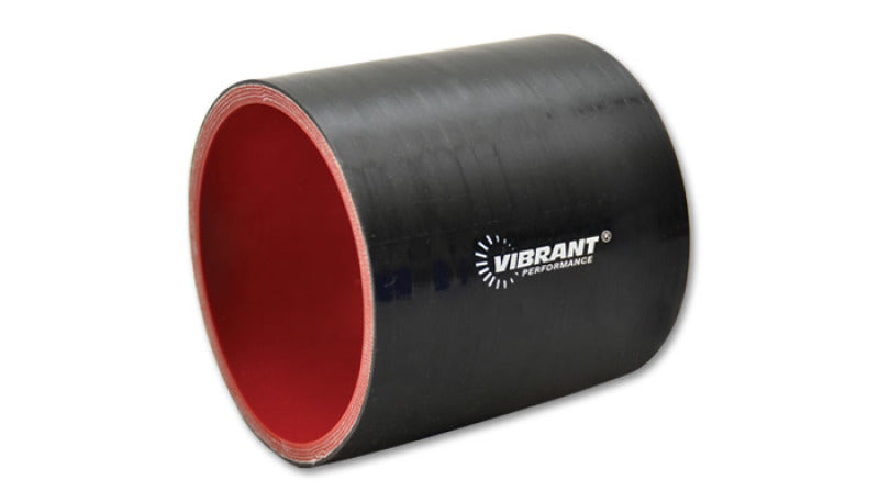 Straight Hose Coupler, 1.625" I.D. x 3.00" Long - Gloss Black