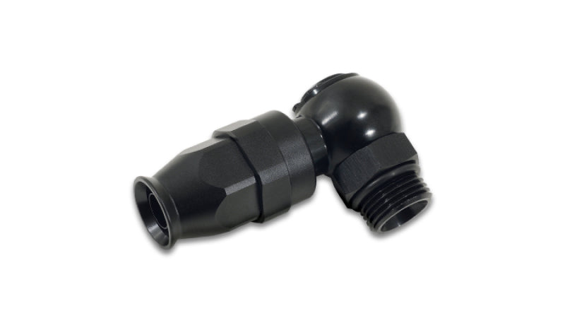 Banjo Hose End for PTFE Lined Flex Hose, Hose Size: -3 AN; Bolt Size: -3 ORB (Straight Cut)