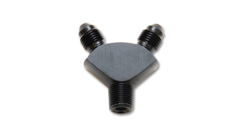 Y Adapter Fitting; Size: 1/8" NPT  x dual -3AN