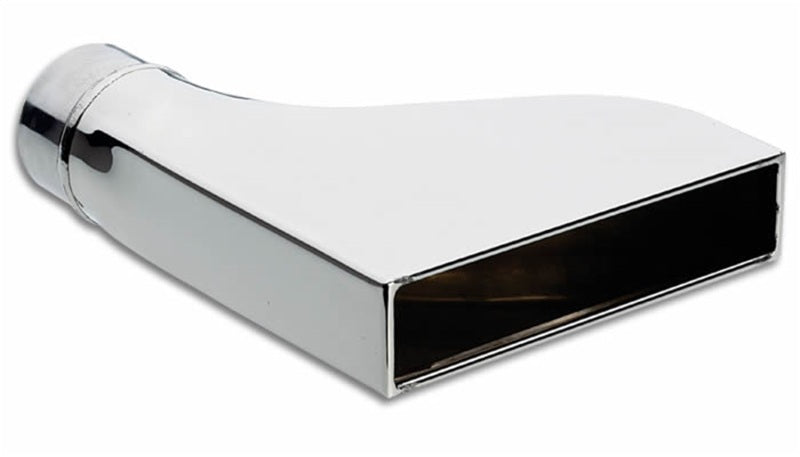 7.50" x 2.00 Rectangular Stainless Steel Tip (Camaro Style) - 2.5"inlet